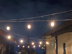 庭もライトアップ