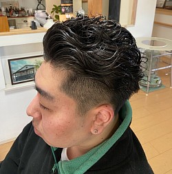 オールドスタイルのオールバック